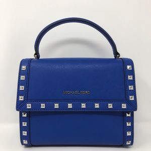Michael Kors Dillon Stud Md Messenger Electric Blu